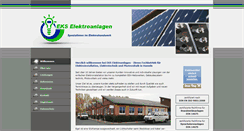 Desktop Screenshot of eks-elektroanlagen.de