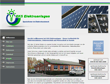 Tablet Screenshot of eks-elektroanlagen.de